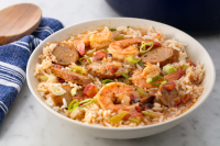 Easy Shrimp and Sausage Gumbo Recipe - How to Make Seafood ... image