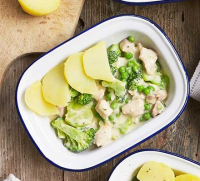 Chicken & broccoli potato-topped pie recipe | BBC Good … image