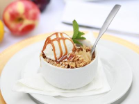 Old-Fashioned Ambrosia Apple Crisp Recipe | Food Network image