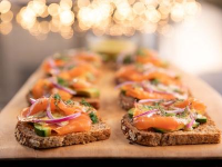 Smoked Salmon Tartines Recipe | Ina Garten | Food Network image