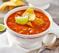 Spicy chilli bean soup recipe | BBC Good Food image