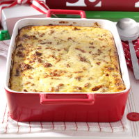 Cheese Grits & Sausage Breakfast Casserole Recipe: How to ... image