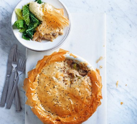 Chicken & leek filo pie recipe | BBC Good Food image