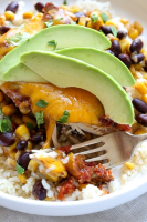 Slow Cooker Salsa Chicken Black Beans and Corn image