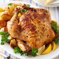 Greek Roasted Chicken and Potatoes Recipe: How to Make It image
