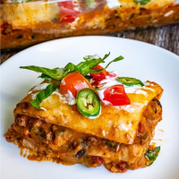 Easy Mexican Taco Lasagna Recipe l 100K-Recipes image