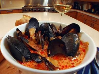 Spicy Mussels with Chorizo and Wine Recipe | Melissa d ... image