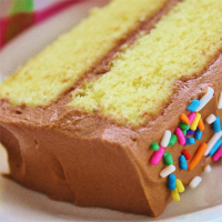 Yellow Sheet Cake with Chocolate Frosting | America'… image