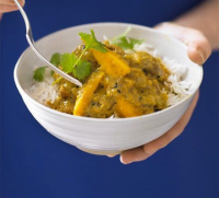 Creamy chicken & mango curry recipe | BBC Good Food image