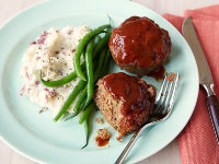 Meatloaf Muffins with Barbecue Sauce Recipe | Rachael Ray ... image