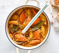 Slow cooker spiced root & lentil casserole recipe | BBC ... image