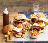 The Great British breakfast bap recipe | BBC Good Food image