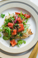 Chicken Milanese with Arugula and Tomatoes image