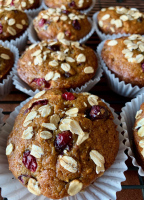 Healthy Pumpkin Cranberry Muffins Recipe | Allrecipes image