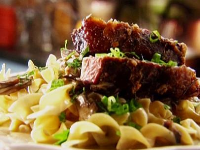 Beef Stroganoff with Buttered Noodles - Food Network image