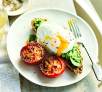Poached eggs with smashed avocado ... - BBC Good Food image