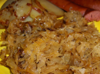 Sauerkraut, Bratwurst & Bacon Onion Potatoes | Just A Pinch image