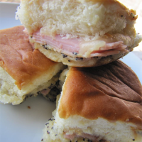 Easy Ham and Cheese Appetizer Sandwiches Recipe … image