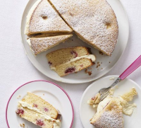 White chocolate & raspberry cake recipe | BBC Good Food image