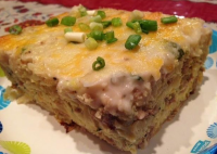 Hash brown, Egg, Sausage, and Gravy Casserole | Just A ... image