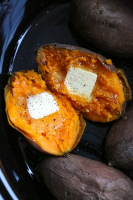 Easy "Baked" Sweet Potatoes Made in the Slow Cooker image