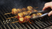 Bacon Wrapped Scallop Skewers | Grill Mates image
