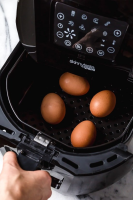 Air Fryer Hard Boiled Eggs – 1 Ingredient, NO Water! image