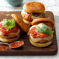 Chicken Parmesan Burgers Recipe: How to Make It image