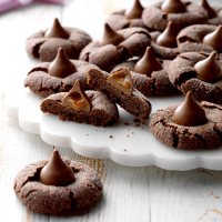 Chocolate Caramel Kiss Cookies Recipe: How to Make It image