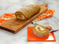 Pumpkin Roll Cake Recipe | Katie Lee Biegel | Food Network image