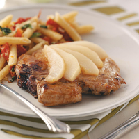Pork Chops with Sliced Pears Recipe: How to Make It image