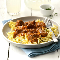 BEEF STEW OVER EGG NOODLES RECIPES