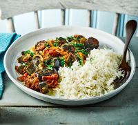 Roasted aubergine & tomato curry recipe | BBC Good Food image