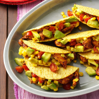 Chicken Tacos with Avocado Salsa Recipe: How to Make It image
