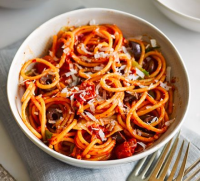 One-pan spaghetti with nduja, fennel & olives recipe | BBC ... image