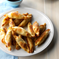 Baked Pot Stickers with Dipping Sauce Recipe: How to Make It image