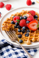 Fluffy Yogurt Waffles Recipe - Delicious Healthy Recipes ... image