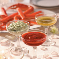 Snow Crab Legs with Dipping Sauces Recipe: How to Make It image