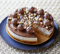 No-bake chocolate hazelnut cheesecake - BBC Good Food image