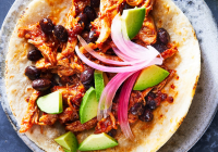 Slow Cooker Chipotle-Honey Chicken Tacos - NYT Cooking image