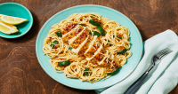 Italian Chicken over Lemony Spaghetti Recipe | HelloFresh image