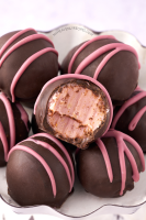 Chocolate Raspberry Truffles - My Heavenly Recipes image