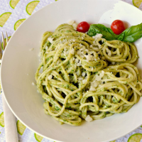 Light Lemon Pesto Pasta Recipe | Allrecipes image