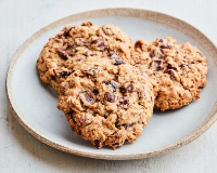 Oatmeal, Cranberry and Chocolate Chunk Cookies Recipe ... image