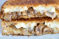 Balsamic, Mushroom and Onion Grilled Brie Cheese Sandwich ... image
