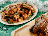 Roasted Spiced Chicken and Apples Recipe | Molly Yeh ... image