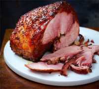 Cola ham with maple & mustard glaze recipe | BBC Good Food image
