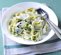 Asparagus cream pasta recipe | BBC Good Food image