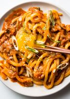 Kimchi Udon with Scallions Recipe | Bon Appétit image