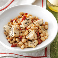 Tuscan Chicken and Beans Recipe: How to Make It image